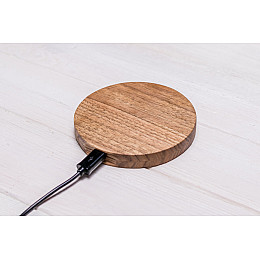 Бездротова зарядка для смартфонів з підтримкою QI ecoWalnut 100x100x14 мм