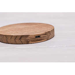 Бездротова зарядка для смартфонів з підтримкою QI ecoWalnut 100x100x14 мм