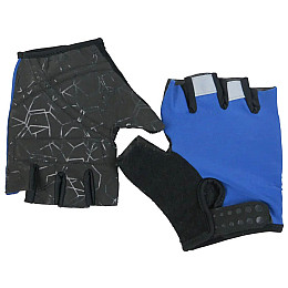 Перчатки велосипедные Crivit 8 black-blue (IAN308777 blue)