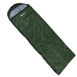 Спальный мешок Lugi (190+30)*75 см с капюшоном хаки (LU008)