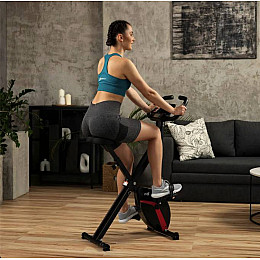 Велотренажер Hop-Sport HS-3020X Quest X-Bike Чорно-червоний