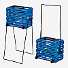 Корзина для тенниса Unique Ballport Deluxe-long Handles 80 Голубой