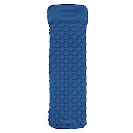 Надувний туристичний матрац RIAS Sleeping Pad з насосом 180х65см Bue