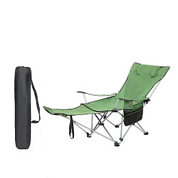 Розкладне крісло шезлонг Lesko SW233-1 Зелений (9806-76006)
