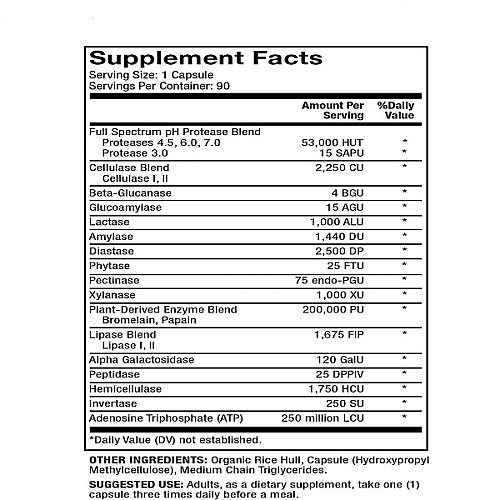 Пробіотик Dr. Mercola Full Spectrum Enzymes for Women 90 капсул