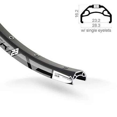 Обод Rodi BlackRock 27.5 x 23 мм 32 шп Черный (27.5-23)