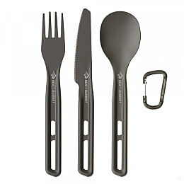 Набір столових приладів Sea to Summit Frontier UL Cutlery Set 3 шт Темно-сірий (STS ACK034021-121702)