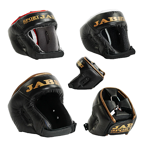 Шлем боксерский JAB One size Black with gold (17374)