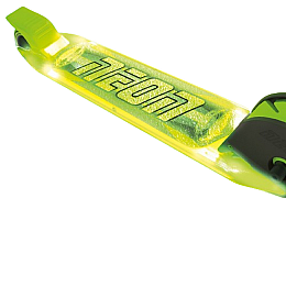 Самокат светящийся для детей от 5-ти до 9 лет Neon Dynamo зеленый