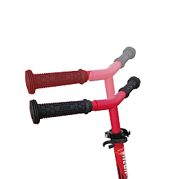 Самокат светящийся для детей от 5-ти до 9 лет Neon Dynamo красный