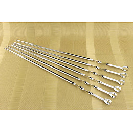 Набір кутових шампурів з сталі 6 шт 60,5 см A-PLUS 1835