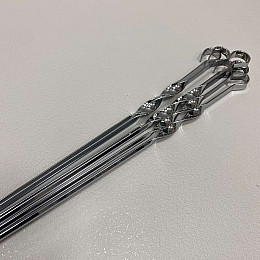 Набір кутових шампурів з сталі 6 шт 60,5 см A-PLUS 1835