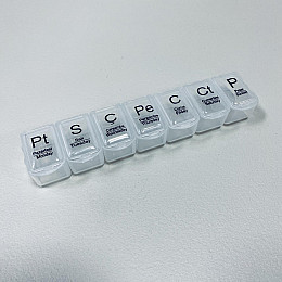 Органайзер для тижневого прийому вітамінів 16,8х3,7х2,5 см Irak Plastik TV-255