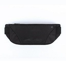 Сумка для бега и спорта на пояс RunningBag Влагозащитная 32х11 см Black (Н051077)