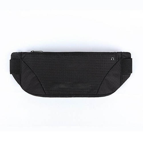 Сумка для бега и спорта на пояс RunningBag Влагозащитная 32х11 см Black (Н051077)