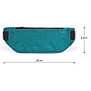 Сумка для бега и спорта на пояс RunningBag Влагозащитная 32х11 см Blue (Н051078)