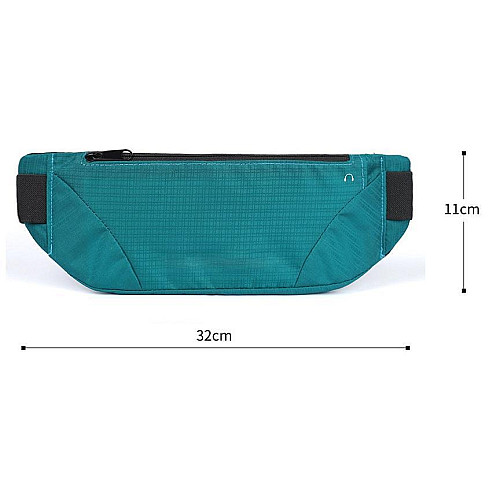 Сумка для бега и спорта на пояс RunningBag Влагозащитная 32х11 см Blue (Н051078)