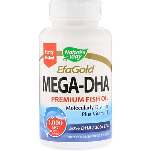 Омега 3 Nature's Way EfaGold Mega-DHA 1000 mg 60 Softgels (NWY-15682)