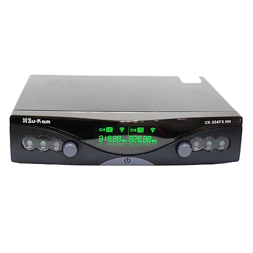 Радіосистема Su-Kam UX-204FX база 2 радіомікрофона Black