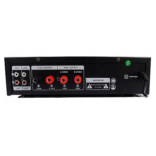 Усилитель звука Su-Kam PA-333BT Bluetooth Караоке с пультом ДУ 100W Black