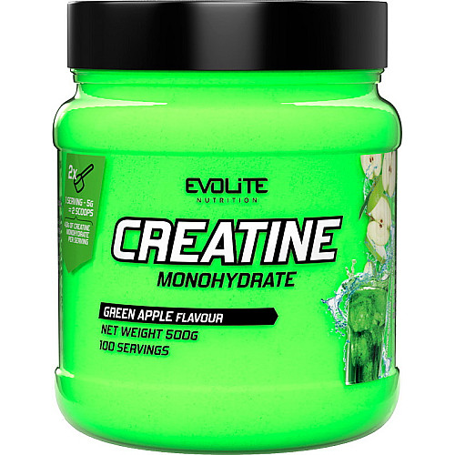 Креатин Evolite Nutrition Creatine Monohydrate Green Apple 500 г (27453)