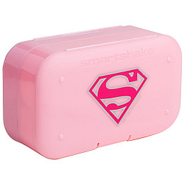 Таблетница SmartShake Pill Box Organizer DC Supergirl 2-Pack 13x8 см Розовый (27564)
