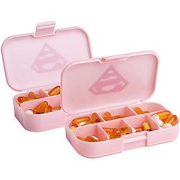 Таблетниця SmartShake Pill Box Organizer DC Supergirl 2-Pack 13x8 см Рожевий (27564)