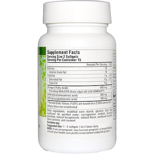 Омега 3 Source Naturals Vegan True Non-Fish Omega-3s 300 mg 30 Veg Softgels