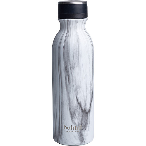 Бутылка для воды SmartShake Bohtal Insulated Flask 600 мл White Marble (25390)