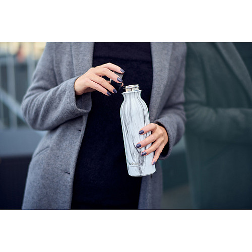 Бутылка для воды SmartShake Bohtal Insulated Flask 600 мл White Marble (25390)