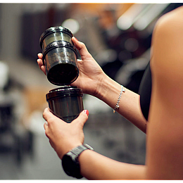 Контейнери для спортивного харчування SmartShake Revive Storage 3 Pack Black (25006)