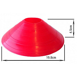 Набір тренувальних фішок для розмітки Feel Fit 10 шт Червоний