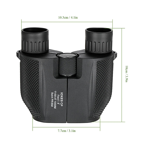 Портативний бінокль Luxun 10x25 Чорний (2333449834)