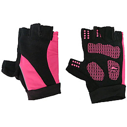 Перчатки велосипедные Crivit женские 7,5 black-pink (IAN297224 black pink)