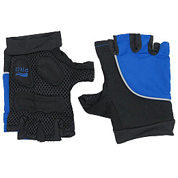 Перчатки велосипедные Crivit женские 8,5 black-blue (IAN297216 blue)
