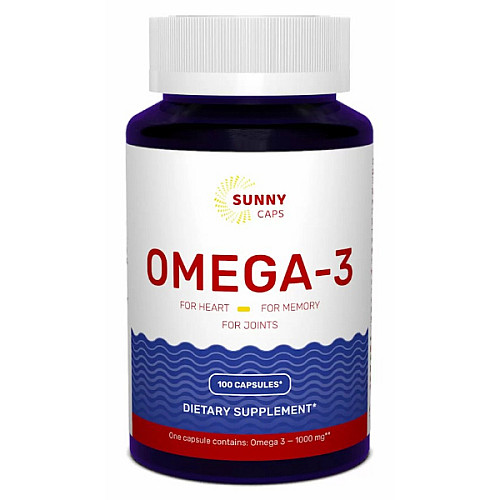Омега 3 Sunny Caps Omega-3 1000 мг 100 капсул