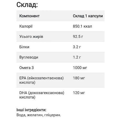 Омега 3 Sunny Caps Omega-3 1000 мг 100 капсул