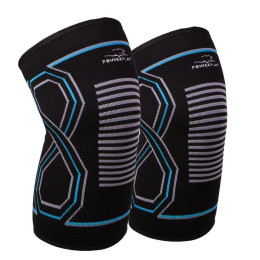 Наколенники спортивні PowerPlay PP-4099 Knee Support Чорно-сині S-M