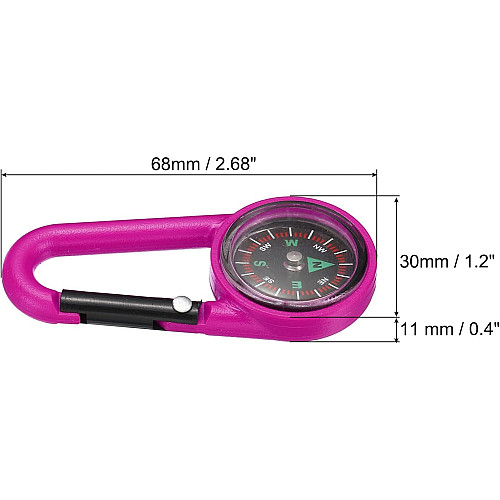Компас-карабін Munkees DC27T Pink (16595-hbr)