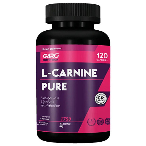 Жиросжигатель для спорту GARO Nutrition L-Carnitine 1750 mg 120 Caps