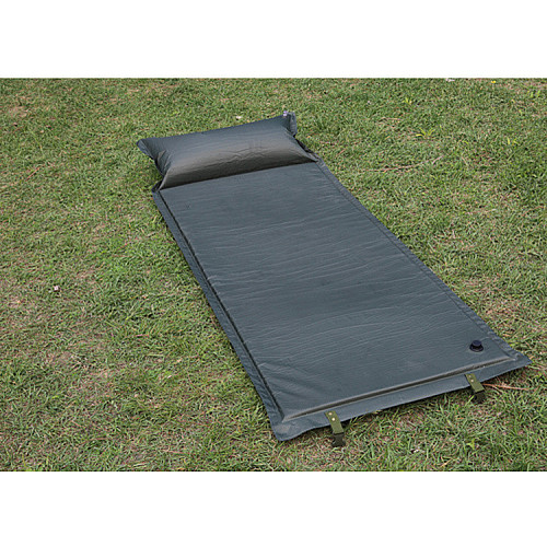 Коврик надувний з подушкою Solve KT6002901 185x70 см Оливковий