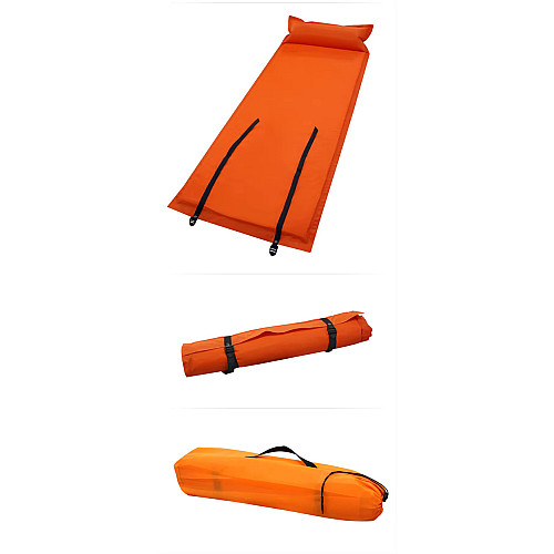 Коврик з подушкою надувний Solve KT6003318 185x70 см Orange