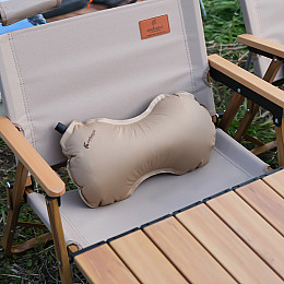 Подушка-подголовник надувна Chanodug KT6000035 39х22 см койот