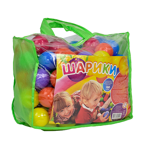 Шарики м'які M-toys 8 см 100 шт Різнокольорові (6939)