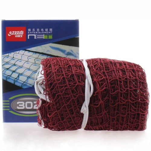 Сетка для бадминтона DHS DHQW302 610х76 см Бордовый