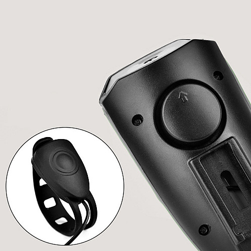 Фонарь велосипедный X-BALOG BL-7588 Black фара со звуковым сигналом