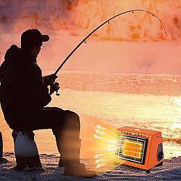 Газовий обігрівач Lesko BRS-H23 Orange