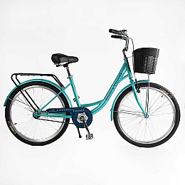 Велосипед городской 26" Corso Travel 16.5" Бирюзовый (163529)