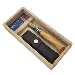 Складний ніж у подарунковій футлярі Opinel №8 нержавіюча сталь (001004)