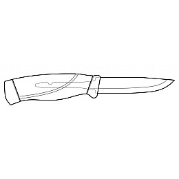 Ніж Morakniv Companion HeavyDuty Burnt з нержавіючої сталі Orange (13260)